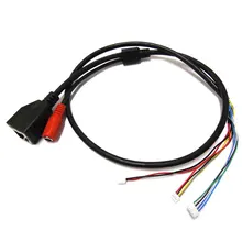 2pcs IP POE LAN cable for CCTV IP camera board module special for POE Mid-Span 4/5(+) 7/8(-) power supply