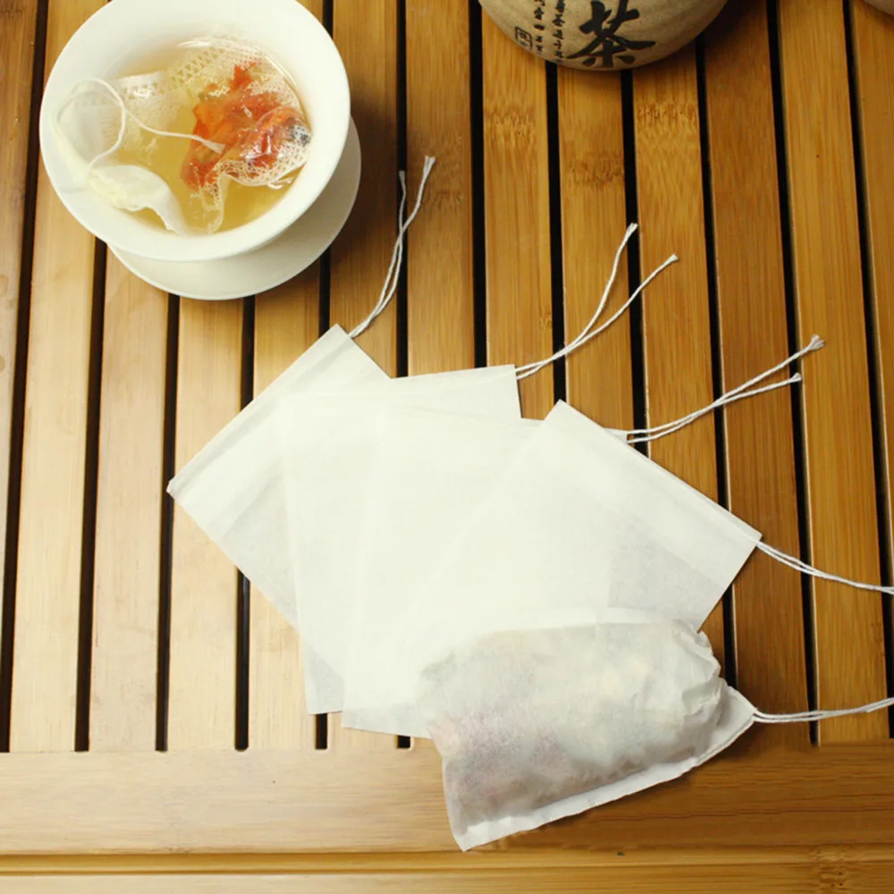 Buy High quality new Teabags 100Pcs/Lot 5 x 6CM Empty