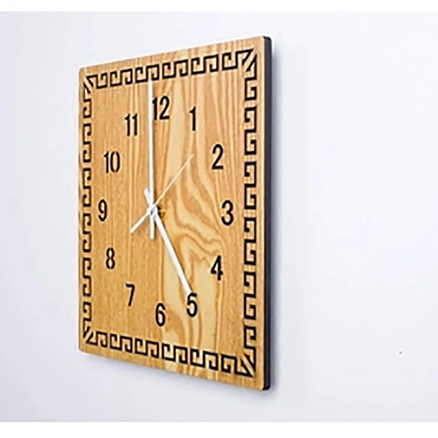 

Chinese Square Retro Wood Wall Clock Creative Large Decorative Wall Clocks Home Decor Vintage Best Selling 2018 Products 50A0117