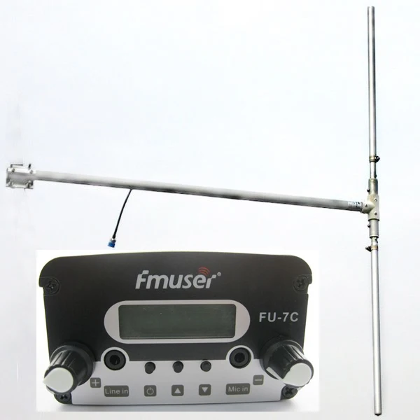 

FU-7C 7W 5Watt fm broadcast transmitter and DP100 dipole antenna for radio station FREE Shipping