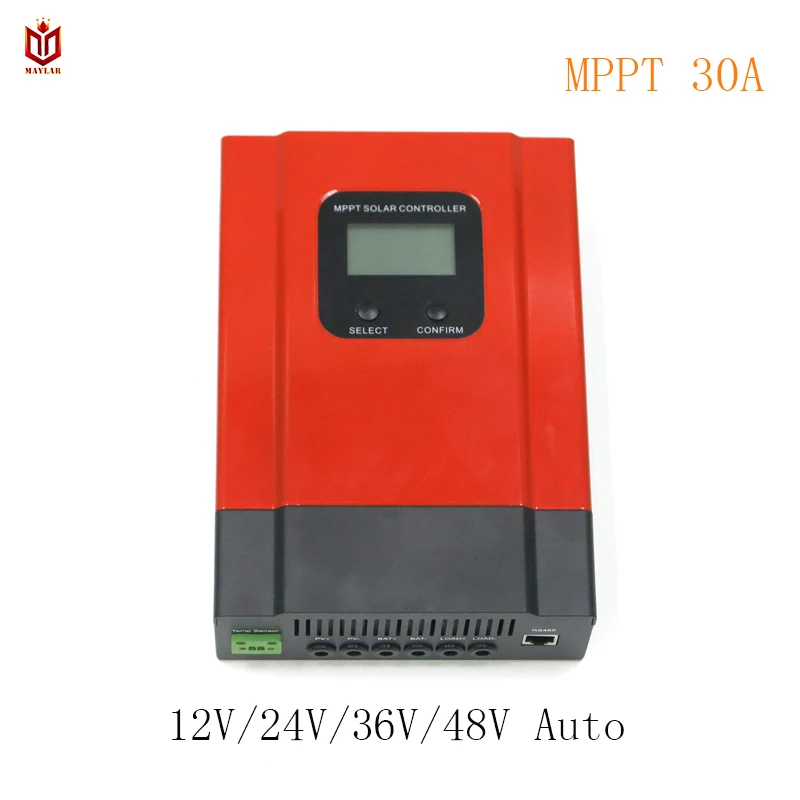 

MAYLAR MPPT 30A Solar Battery Charge Controller Esmart3 12V 24V 36V 48V Auto for Max. DC 150V Input off Grid PV Power System