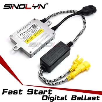 

Sinolyn F3 Fast Bright Xenon Ignition Unit Block AC Ballast Quick Start Digital Reactor For HID Lamp Light Bulbs Accessories DIY