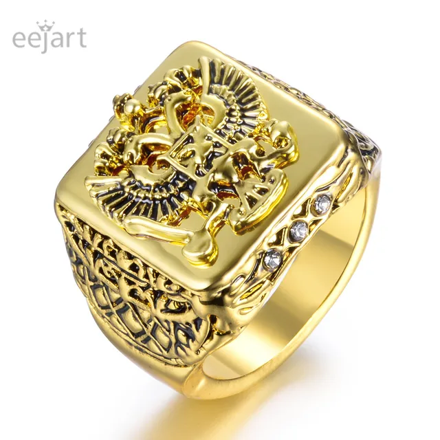 Great Seal of the United States ring vintage military insignia eagle ring alloy Great Seal of the United States ring vintage military insignia eagle ring alloy