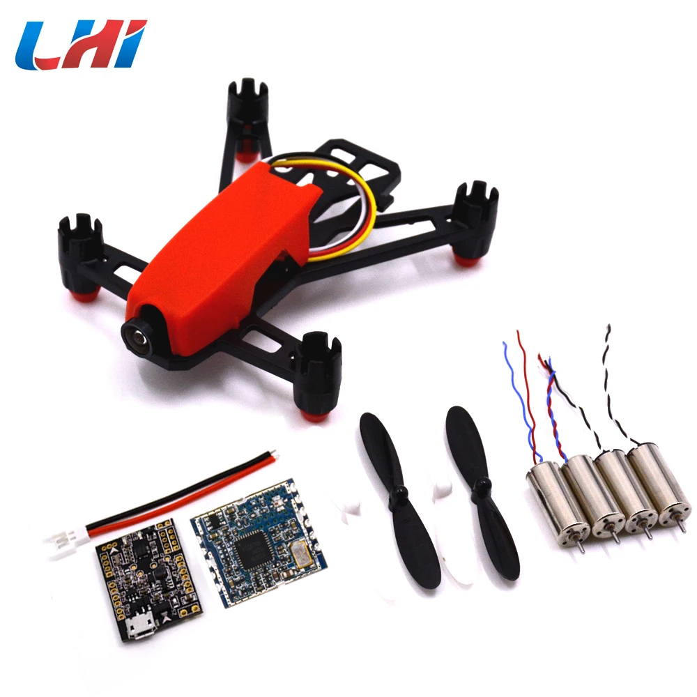 Rc самолет Q100 Супер Мини FPV Racer Квадрокоптер DIY Крытый комплект рама + 4 шт 8520 мотор