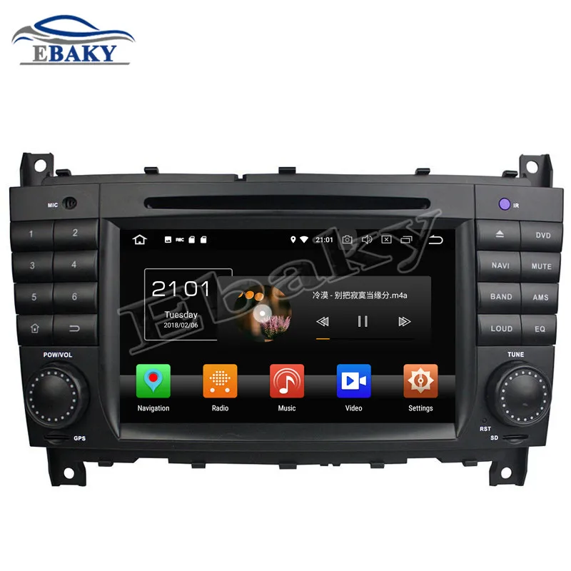 Cheap 2din 7inch 4GB RAM 32/64GB ROM Octa Core Android 9.0 Car DVD Radio for Benz C-Class W203(2004-2007/CLC G Class W467(2008-2011) 4