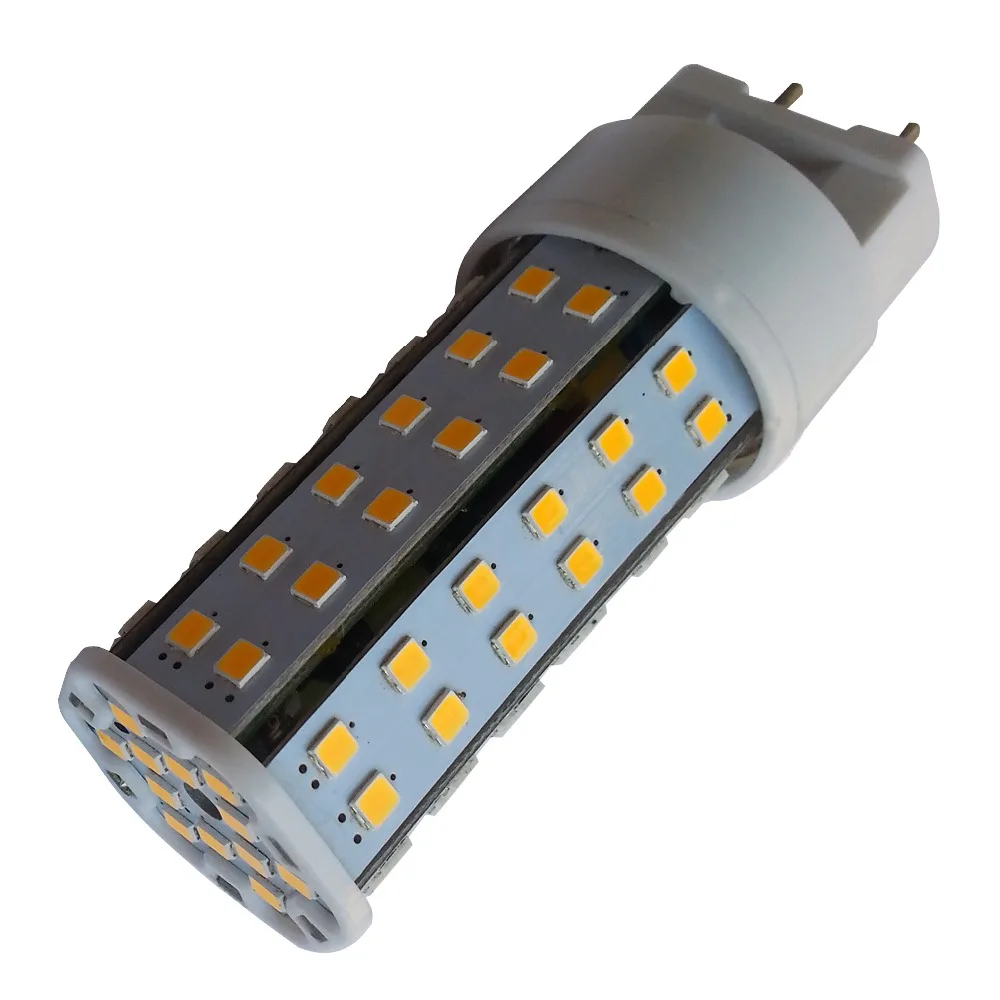 

Free Shipping 10pcs G12 led lamp 84pcs SMD2835 AC85-265V PF>0.93 225-2400lm 360 degree 20W G12 led light