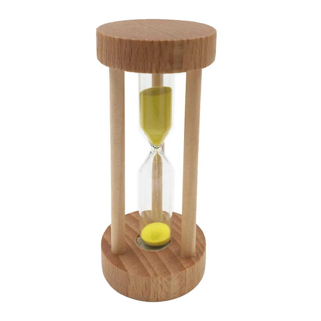 1Pcs 3minutes Wooden Frame Colorful Hourglass Sandglass Sand Clock Timers Kitchen Egg Cooking Timer Counts Watch