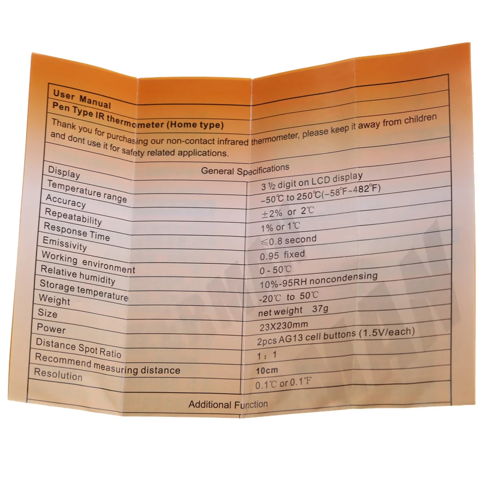 Ручка Тип Мини Инфракрасный термометр ИК температура измерения ЖК-дисплей измерительные инструменты