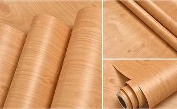 

Thickened self-adhesive wood wallpaper wallpaper renovation paper PVC waterproof scrubable wallpaper bedroom dormitory wallpaper