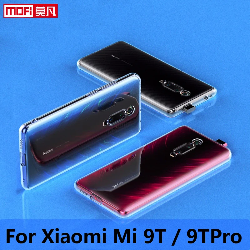 

case for xiaomi mi 9t pro case Xiaomi 9t Cover Silicon Ultra Thin Funda Mofi TPU Transparent Back 6.39" Xiaomi Mi9t Pro Case