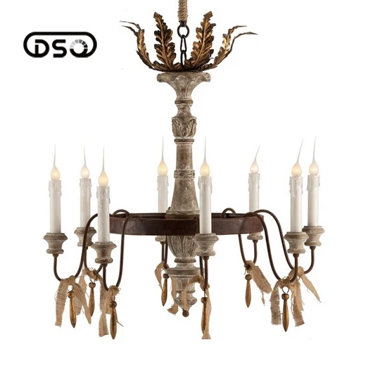 

American vintage engraved resin material bar counter pendant light
