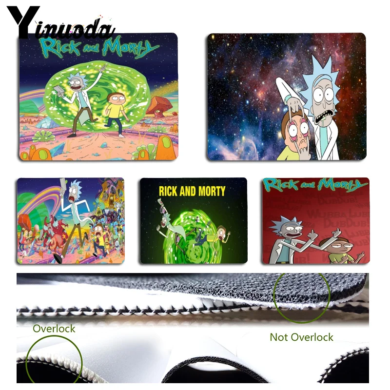 

Yinuoda Personalized Cool Fashion Rick and Morty Season Mouse Mat Gaming Mousepad Size for Size for 180x220x2mm and 250x290x2mm