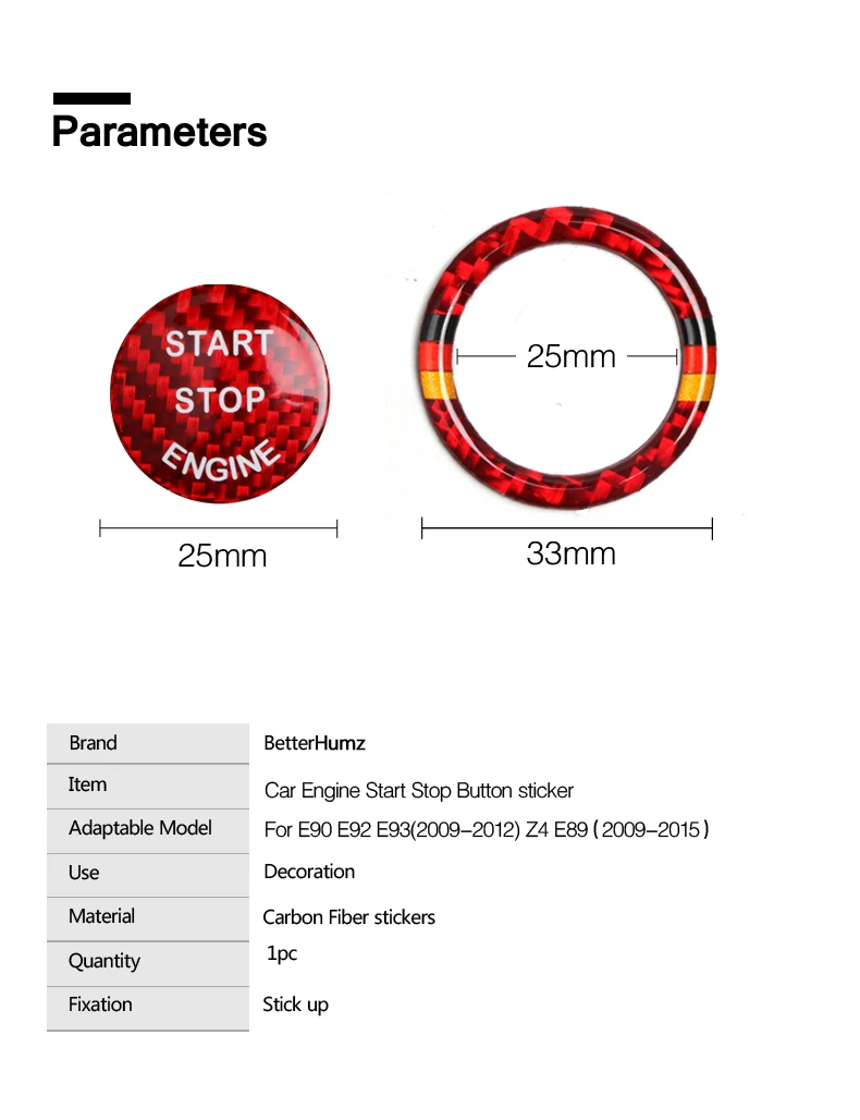 Украшение интерьера автомобиля из углеродного волокна, автомобильный двигатель, кнопка запуска, кнопка Зажигания, авто наклейка, брелок для BMW E90 E92 E93 Z4 E89
