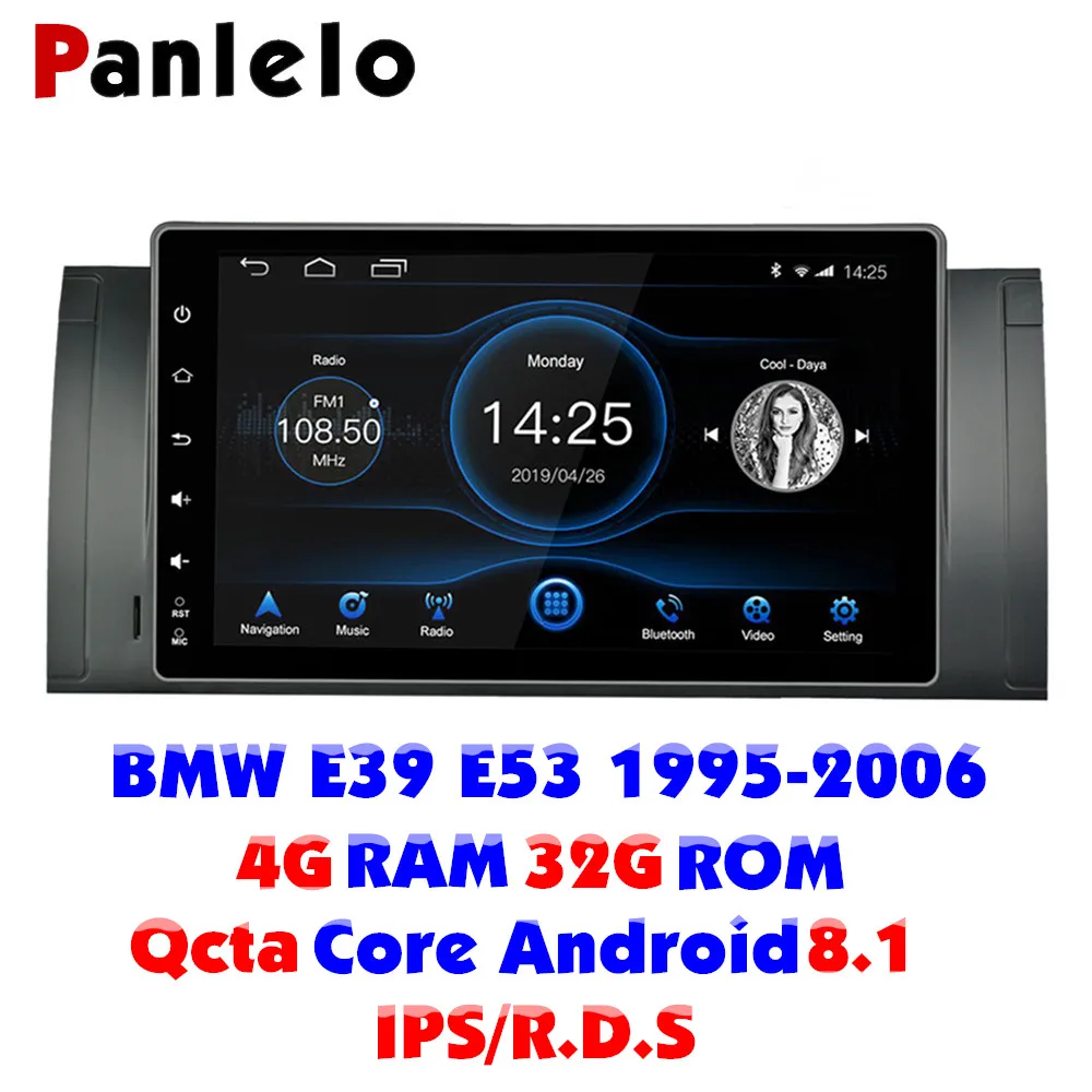 Panlelo Android 8,1 автомобильный стерео для BMW X5 E53 E39 Octa Core 4G ram 32G rom ips сенсорный экран 9 дюймов головное устройство Автомобильный Мультиплеер