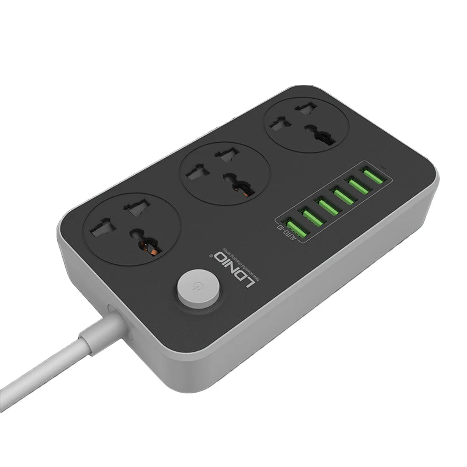 Универсальные удлинители Besegad с 6 USB портами 3 розетки защита от перенапряжения 2 м