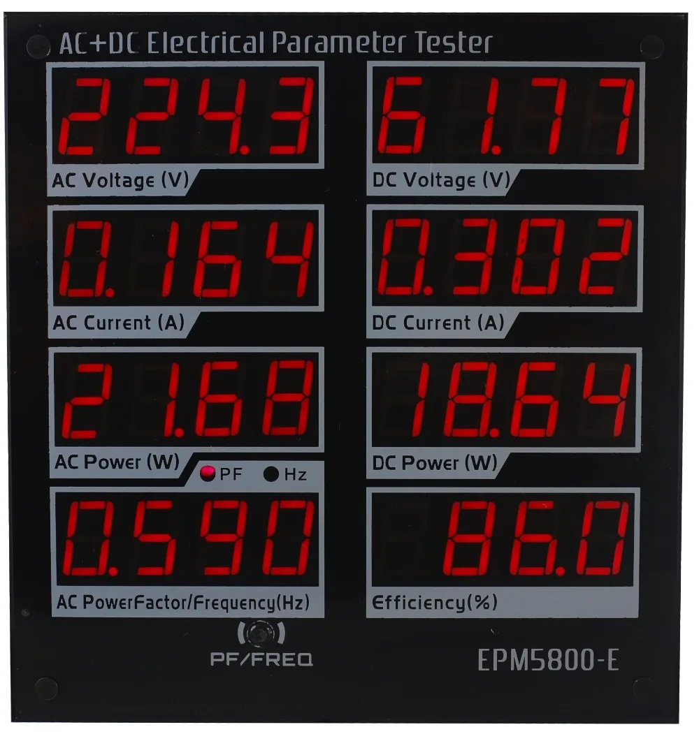 EPM5800-E AC/DC power meter/watt meter/Elektrische paremeters tester/test Netzteil/Fahrer/effizienz/ac/DC