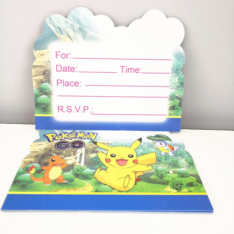 10pcs Pokemon Go Theme Invitation Card Baby Show Kids Pikachu Party Birthday Event Decorations Supplies Cards Invitations Aliexpress 10pcs Pokemon Go Theme Invitation Card Baby Show Kids Pikachu Party Birthday Event Decorations Supplies Cards Invitations Aliexpress