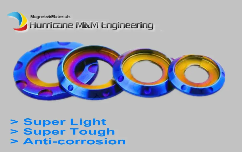 Ti прокладка для оси M6 M8 M10 титановая шайба сгоревшего синего цвета для электрического мотоцикла титановые винтовые гайки Ti крепеж 2 шт. 5 шт - Цвет: Burned Blue