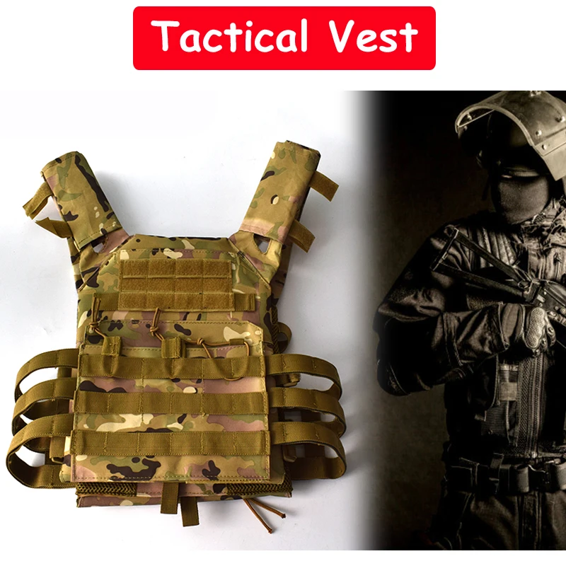 

Army Military Equipment Tactical Vest Paintball Airsoft Hunting Vest Combat Protective Carrier Vest Outdoor Sport CS Wargame