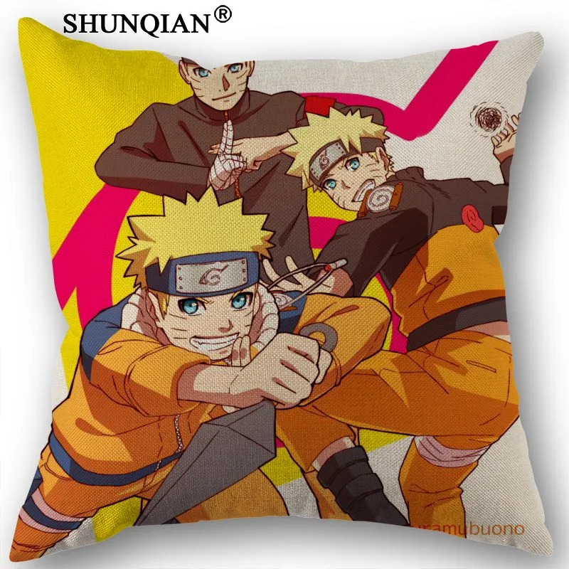 

Custom NARUTO Pillowcase Printed Pillow Cover Home Textiles Decorative Pillowcase Customize Gift 45x45cm