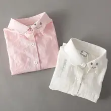 2-7 Years new spring 2016 fashion summer children kids girls blouse shirt white blouse for girls full long sleeve retail