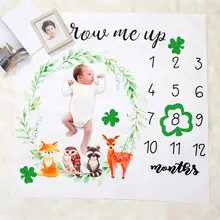 США для новорождённых младенцев веха Одеяло фотография Реквизит ежемесячный рост фото