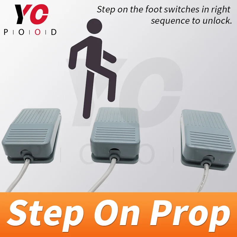 

YOPOOD Step On Prop escape room game Step on the Footboard or Foot Switches in right sequence to unlock chamber supplier