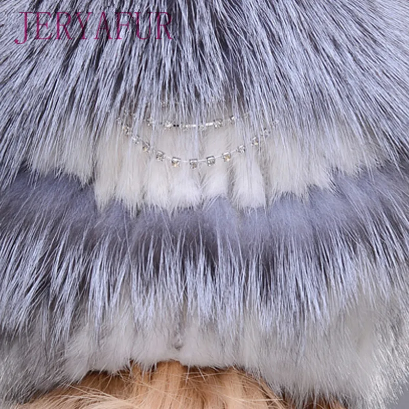 Women New Winter Fur Cap Hooded Head Genuine Mink Fur Hat and Silver Fox Fur Floral Design Hat High Quality Fur Fashion Hat 5