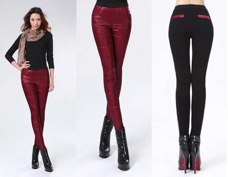 Зимние теплые брюки для женщин/ шелковая ткань/Новинка 2013/эксклюзивный собственный модный дизайн/женские брюки/4 цвета на выбор