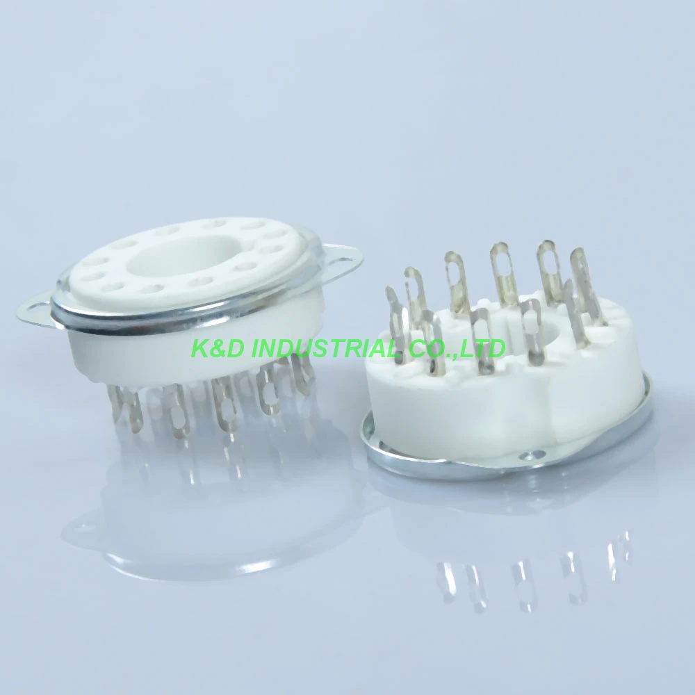 Tubo de Vácuo de Cerâmica Base para Amplificador de Tubo Tomada Nova Dg7-32 Pmt 5up1 Guitarra Válvula B12a Crt 2 Pcs 12pin - Image 6
