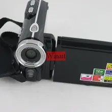 Двойной солнечное зарядное устройство 720*480 цифровая видеокамера, 3 дюймовым экраном, 16MP максимальное разрешение, 8 цифровым зумом Cardinal numeral и литиевая батарея