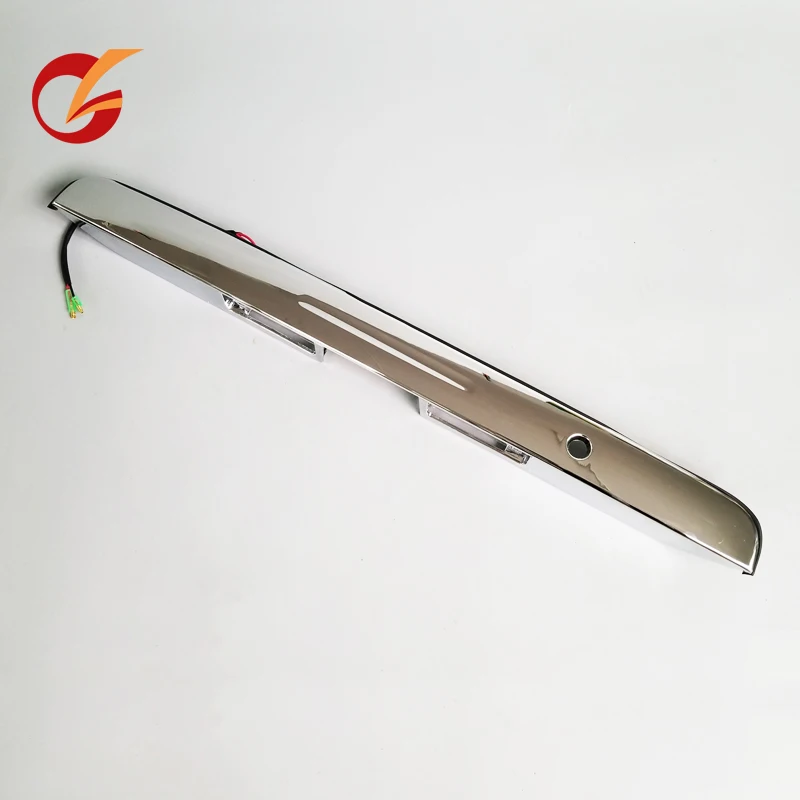 

use for toyota hiace commuter quantum 2005-2018 model tailgate Garnish rear door handle cover chrome with light License Lamp