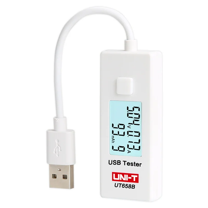 UNI T UT658B USB тестер телефон компьютер зарядка Напряжение Ток энергии монитор ЖК-подсветка