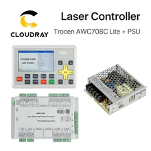 Cloudray Trocen Anywells AWC708C Lite Co2 лазерный контроллер системы+ Meanwell 24 В 3.2A 75 Вт импульсный источник питания