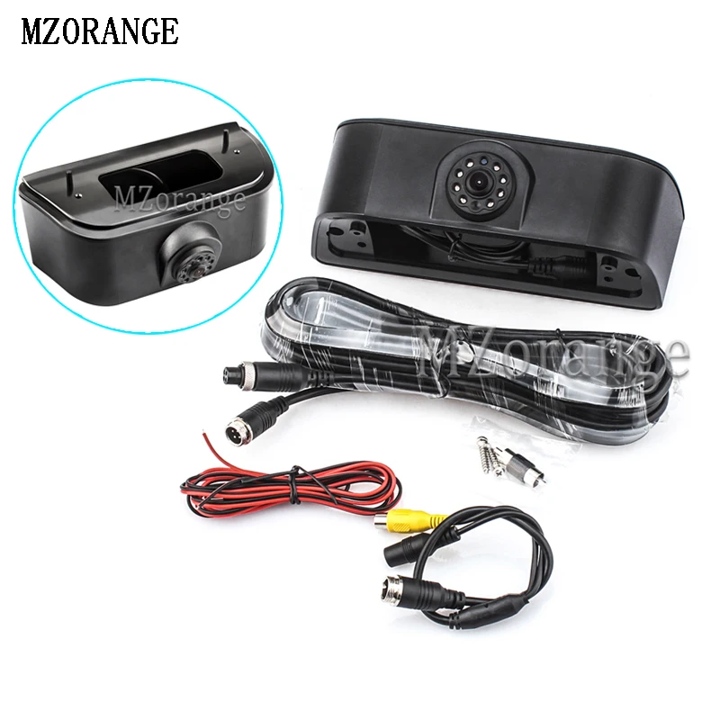 

MZORANGE For NV200 2010-2017 Additional Brake Light Shell With 170 Degree Camera Black Third Rear Parking Lamp Cover No Bulb