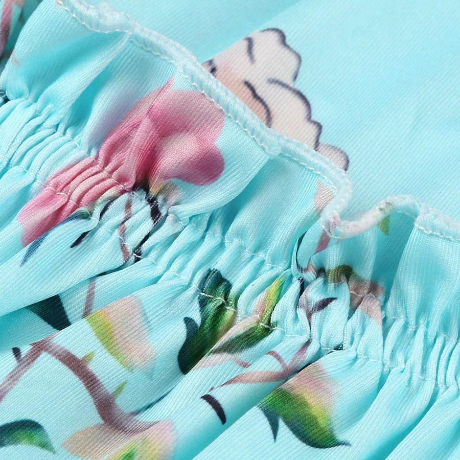 New Ties Waist Floral Printed Linen Maternity Dress Summer Autumn Fashion Nursing Clothes for Pregnant Women Pregnancy Clothing (8)