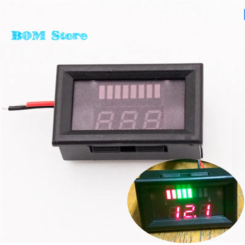 12V Blei Säure Batterie Kapazität Anzeige Spannung Meter LED Voltmeter Tester