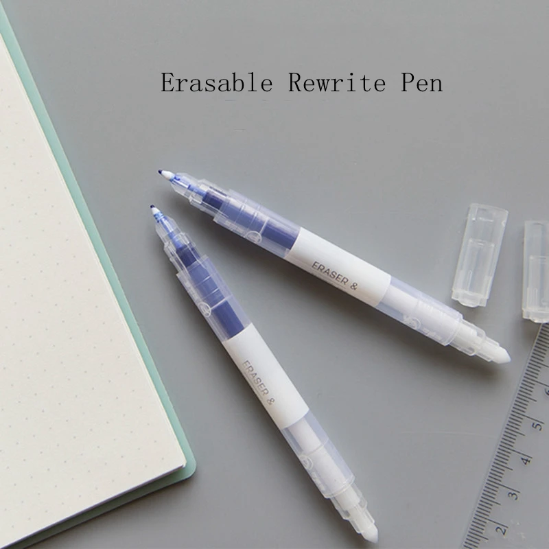Kiss Buty MUJI Style Simple Double Head Erasable Pen Needle Repeat Pen