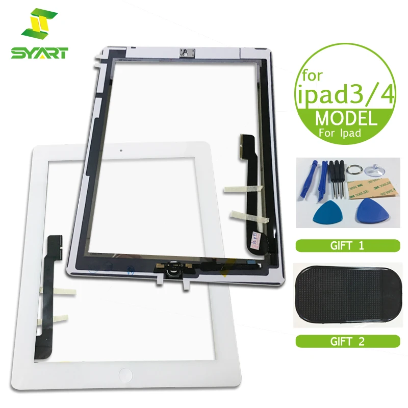 Touch Screen Digitizer Display Glass Home Button for iPad 3 A1416 A1430 A1403