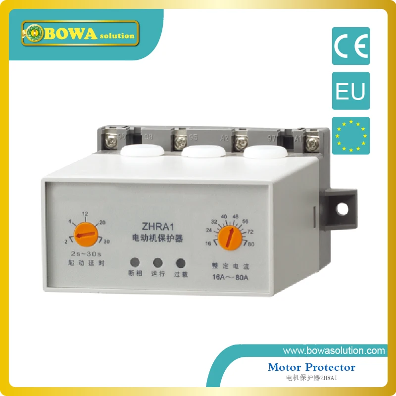 

Protector for 3 phase motor applied in control boxes of refrigeration unit ZHRA1-6A~30A/220V-10
