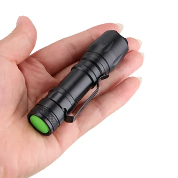

Mini LED Flashlight Tactical Torch 2000 Lumens Zoomable 3 Modes Aluminum Lanterna Torch Flashlights For Camping Use 14500/AA