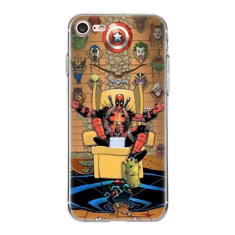 Чехол Hero Deadpool Harley Quinn для iphone XR XS Max 7 8 Plus X 10 5 5SE 5C 6 6S 11 11Pro Sac TPU Fundas чехол для телефона - Цвет: 13