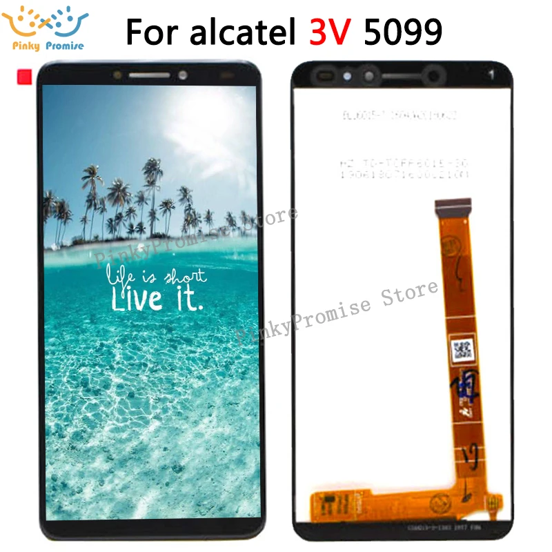 Для Alcatel 3 V lcd For Alcatel 3 V 5099 ЖК Дисплей+ Сенсорный экран Digitizer Ассамблеи Замена для Alcatel 3 V ot5099 с ЖК-дисплеем