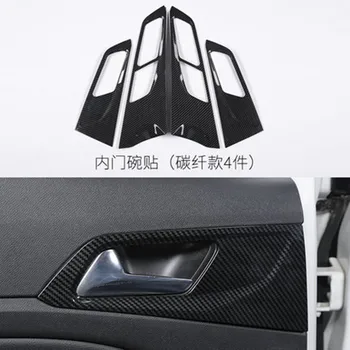 

Free shipping 4pcs/lot Inner door handle cover for 2014 2015 2016 2018 2019 Peugeot 408 car Accessories