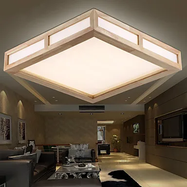 LED Modern home lighting wood living room led ceiling lights New concept design wood ceiling lamp for bedroom home 85-265v