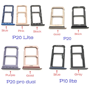 

New Micro Nano SIM Card Holder Tray Slot Holder Adapter Socket For Huawei P10 P20 Lite Pro Replacement Parts