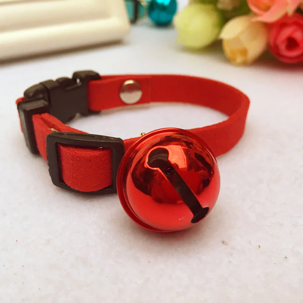 

Novel Cat Dog Leash Collar With Big Bell Puppy Necklace Collars for Cats Dogs Pet Supplies Shipping