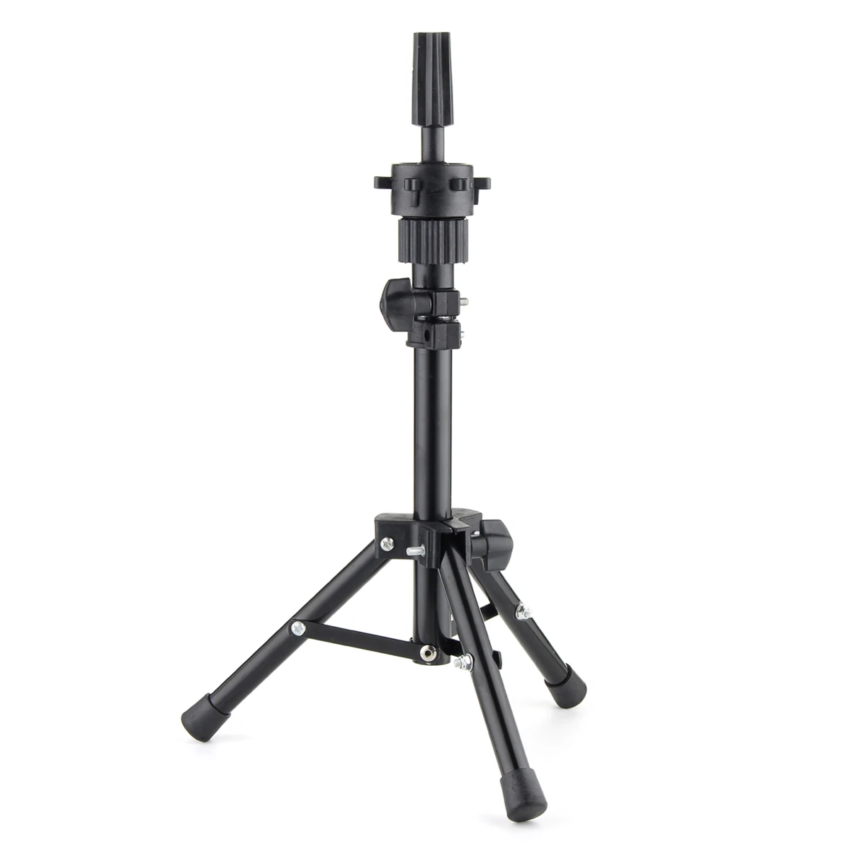 

Pro Salon Adjustable Tripod Stand Clamp Two Layers Aluminum Training Mannequin Head Holder Hair Practice Styling Accessories