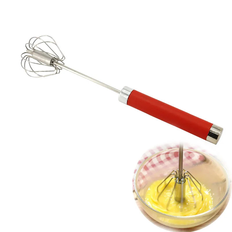 

Stainless Steel Handle Whisk Mixer Egg Milk Cream Beater Drink Whisk Mixer Foamer Kitchen Utensils for Blending Stirring