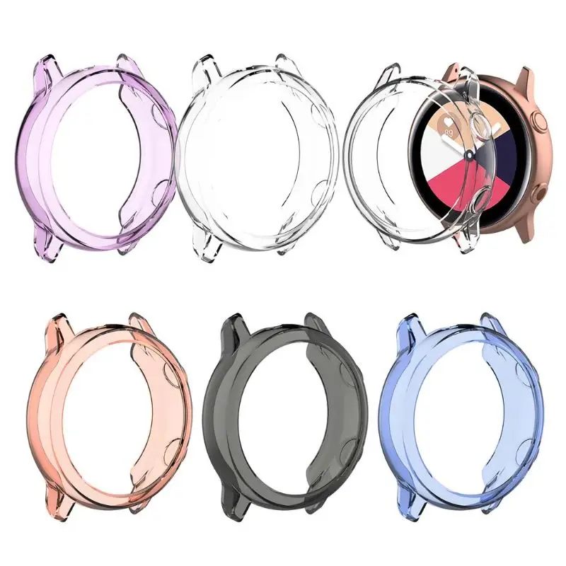 

TPU Soft Shell Protective Frame Case Cover Skin For Samsung Galaxy Watch Active #520